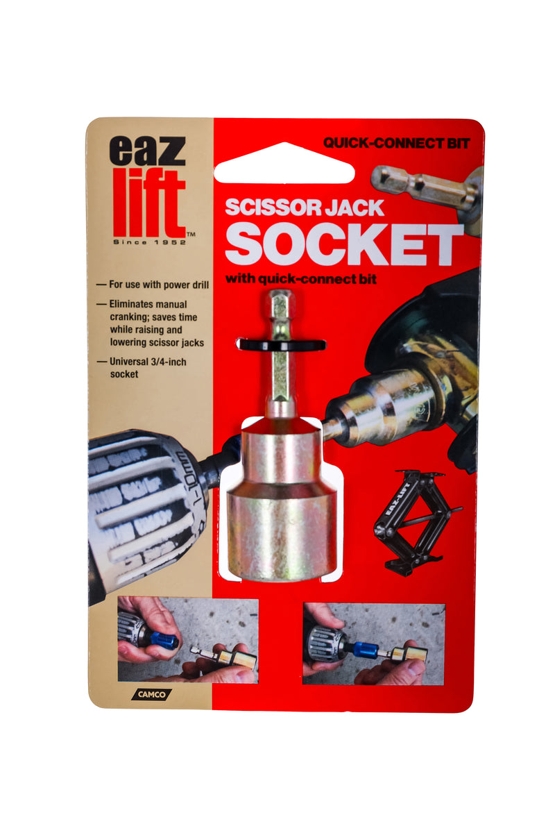 Scissor Jack Socket Drill Adapter - Heavy-Duty Socket Adapter for